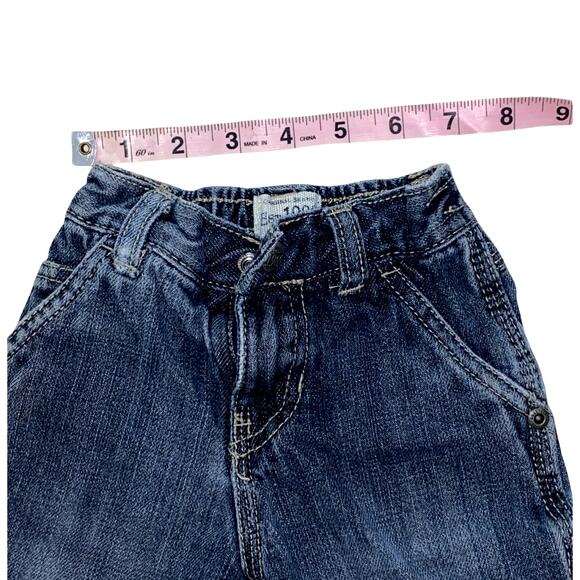 Baby Boy Flannel Long Sleeve Top, Jeans and Orange Zip up Hoodie Outfit - Picture 6 of 11